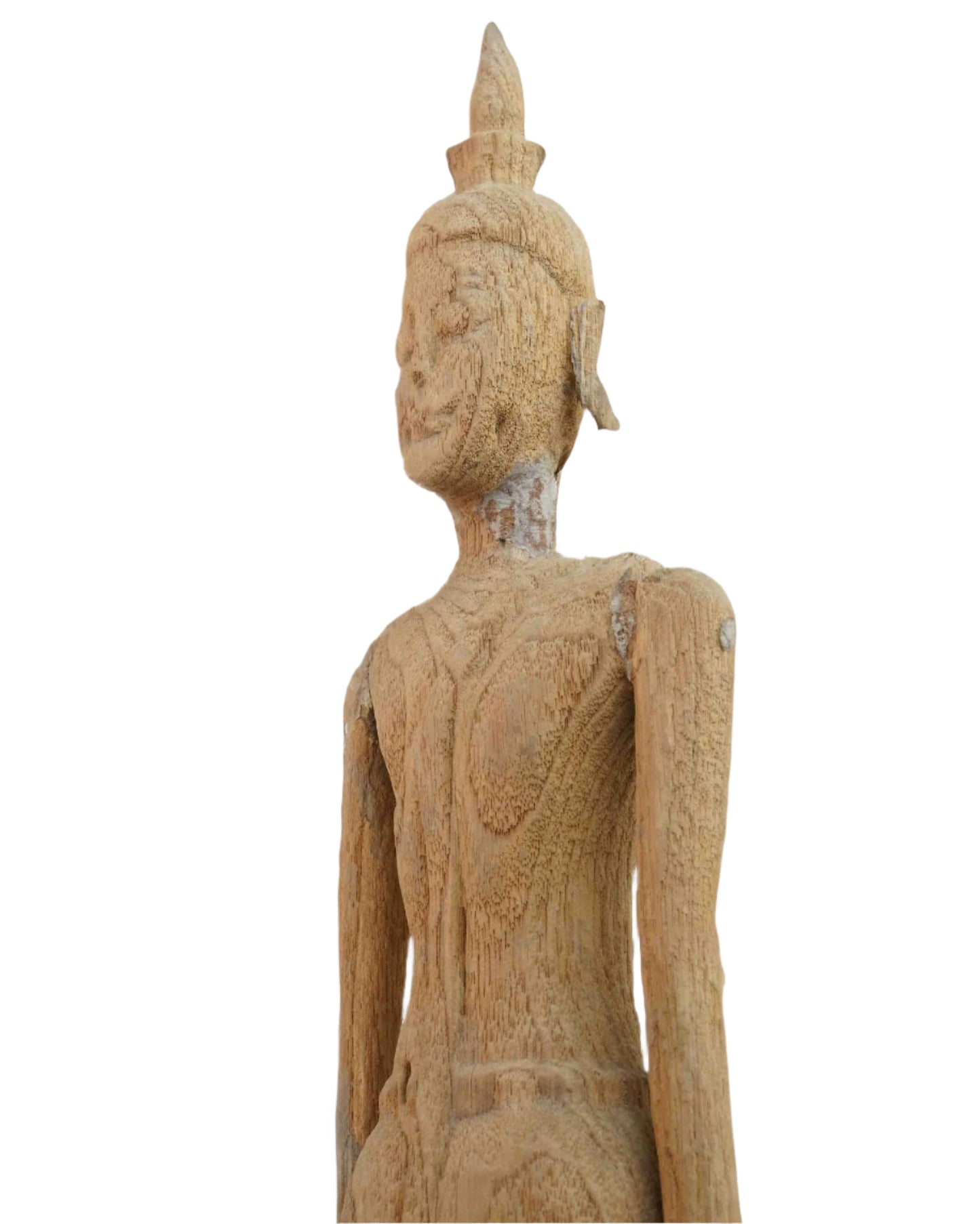Handcrafted Vintage Buddha Statue with Pedestal