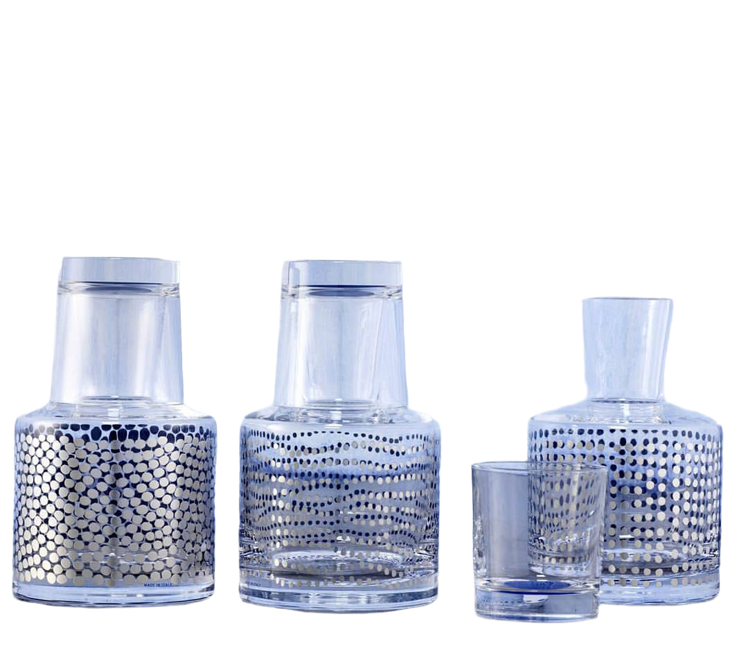 Polka Dots Glass Nuts Bowl