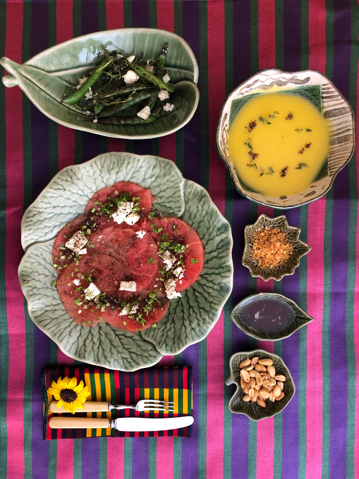 Boat shape leaf bowl (Set of 2)