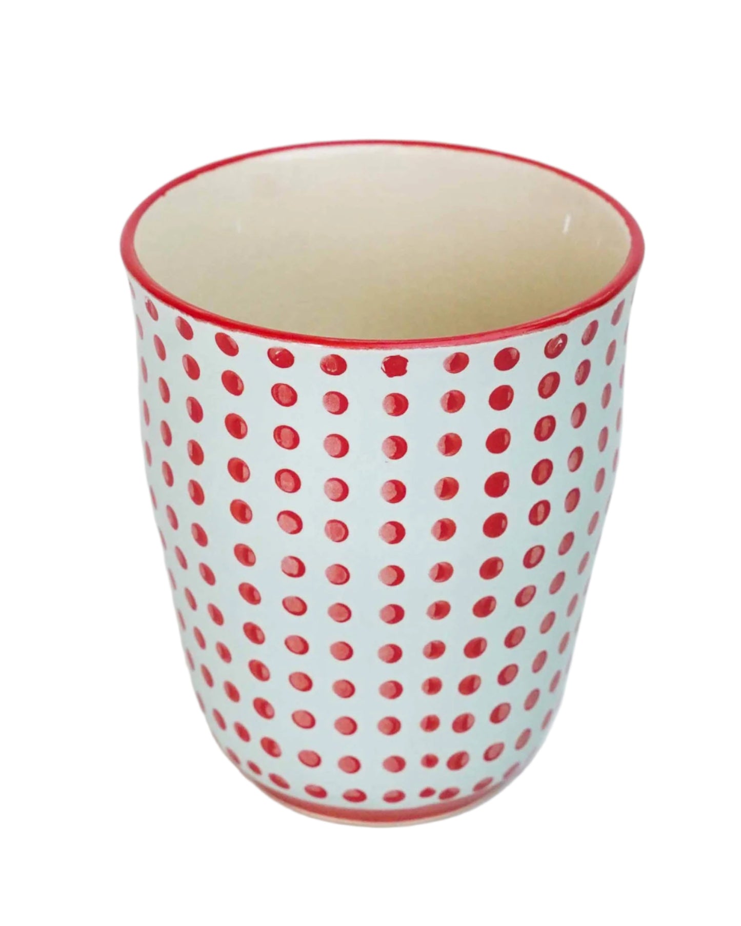 Japanese Inspired Hand painted Ceramic Tumblers- Set of 4