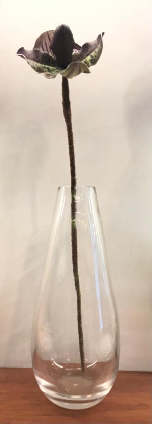 Handmade Clear Tear Shape Vase