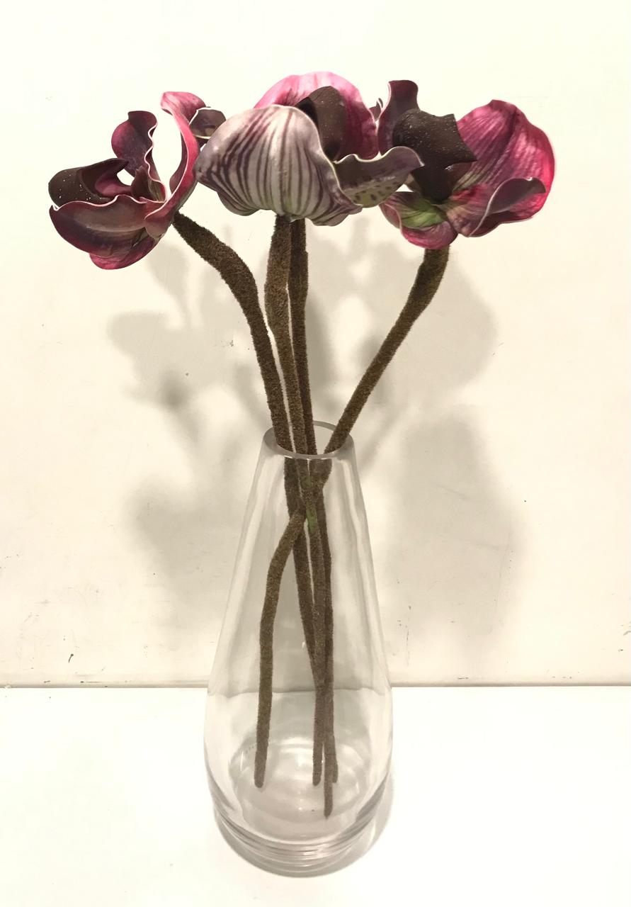 Handmade Clear Tear Shape Vase