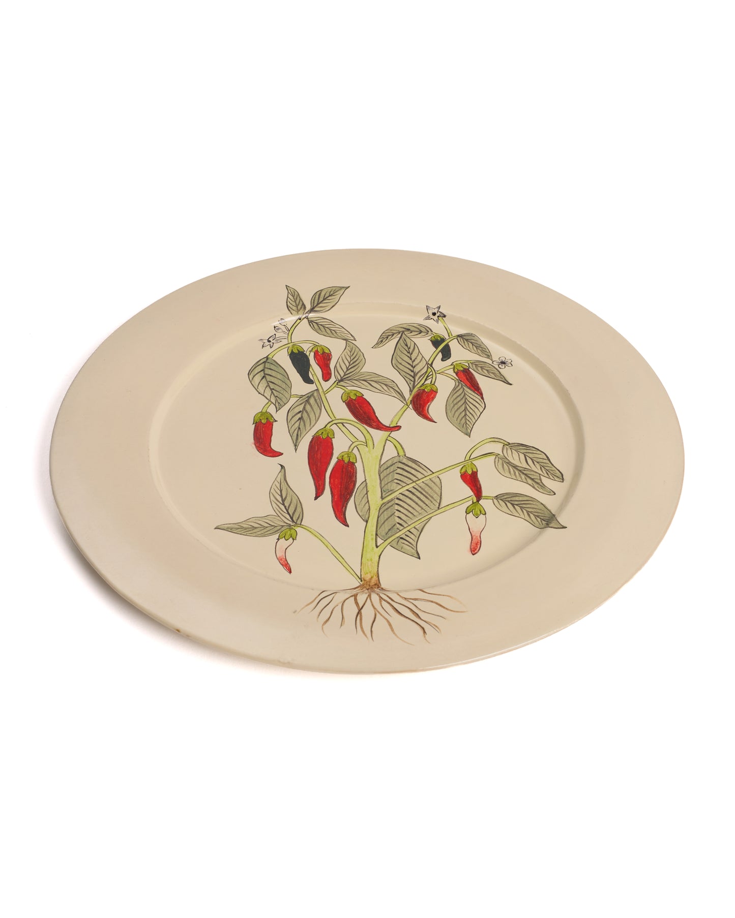 Hand painted Chilli Pepper Ceramic Plate