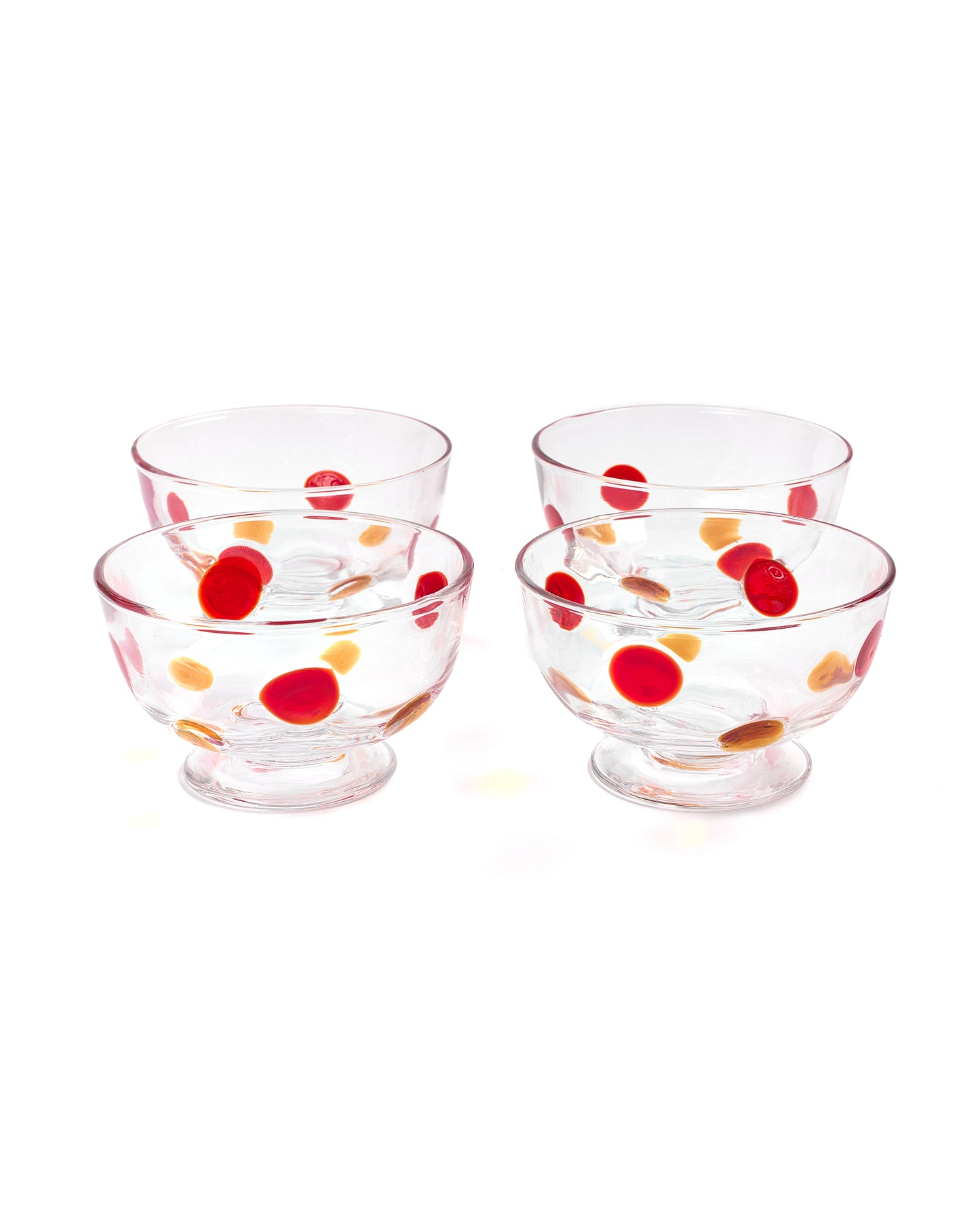 Polka footed bowl (Set of 4)