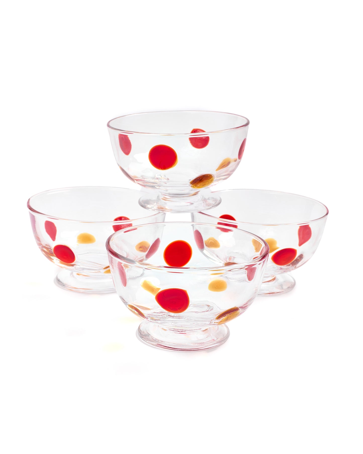 Polka footed bowl (Set of 4)