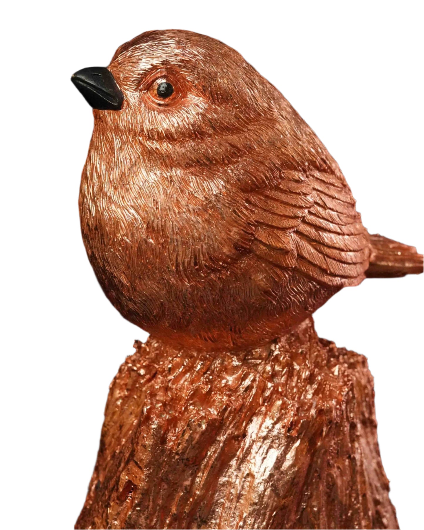 Sparrow Perched on Stump