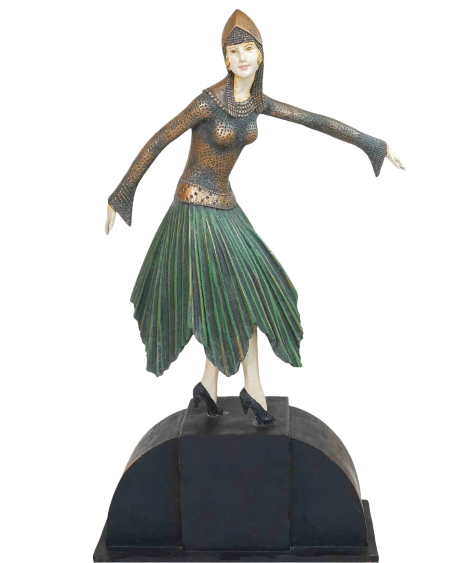 Vintage Wooden Ballet Dancer Figurine