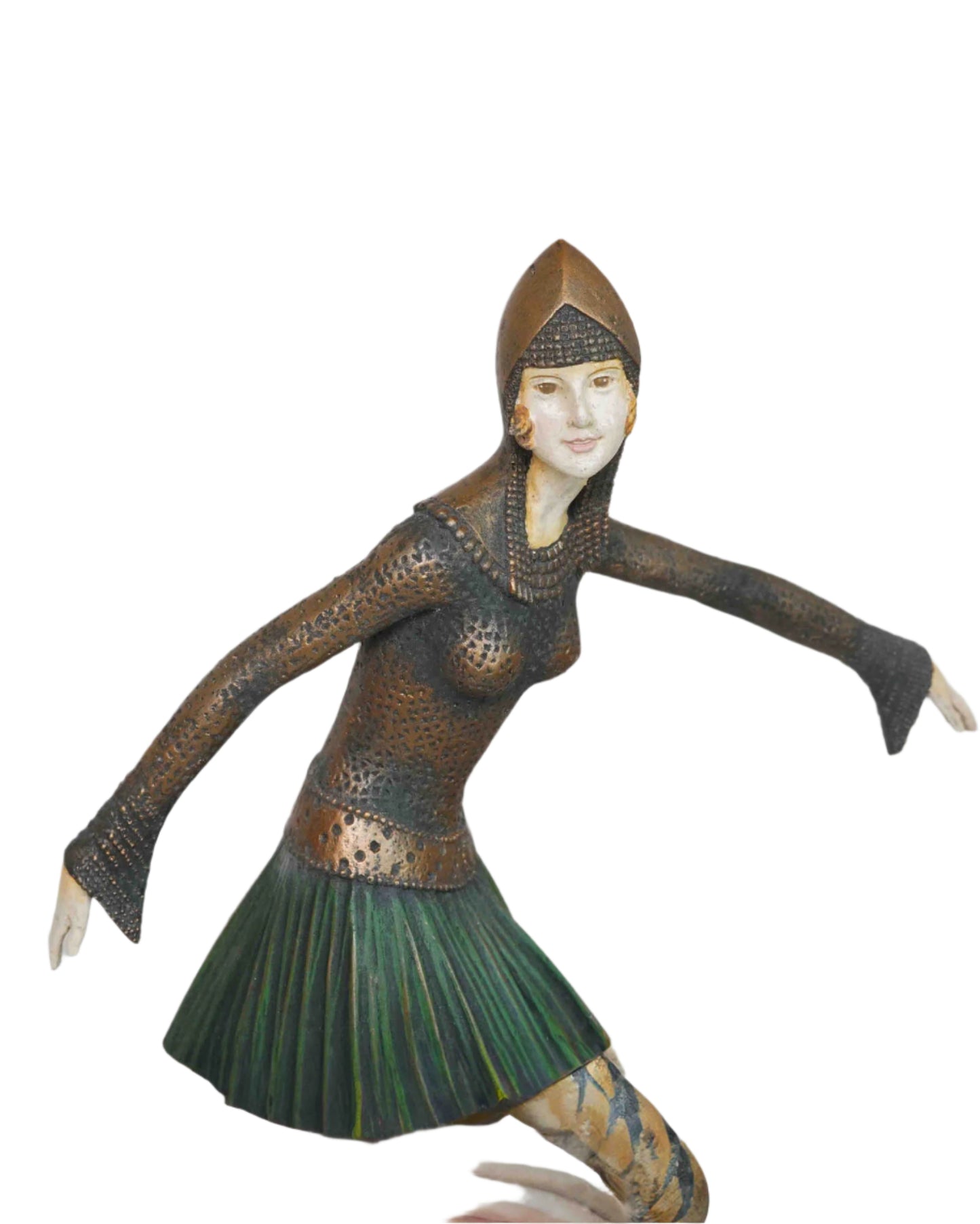 Vintage Wooden Ballet Dancer Figurine