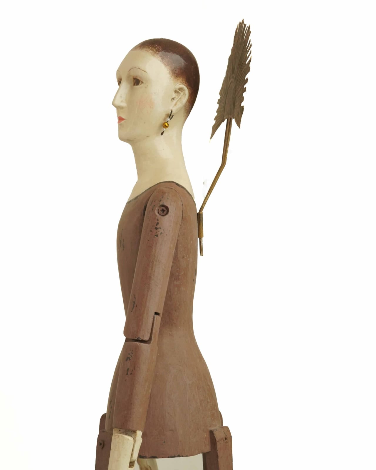 Handcrafted Vintage Angel Isabel Wooden Figurine