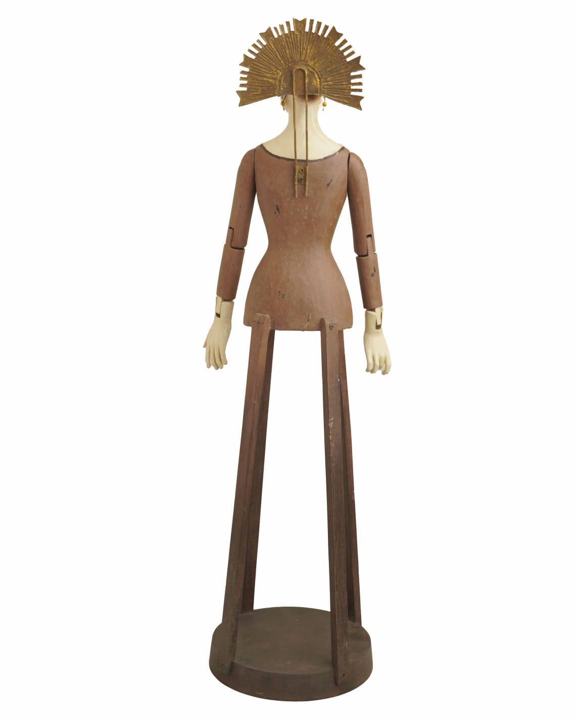 Handcrafted Vintage Angel Isabel Wooden Figurine