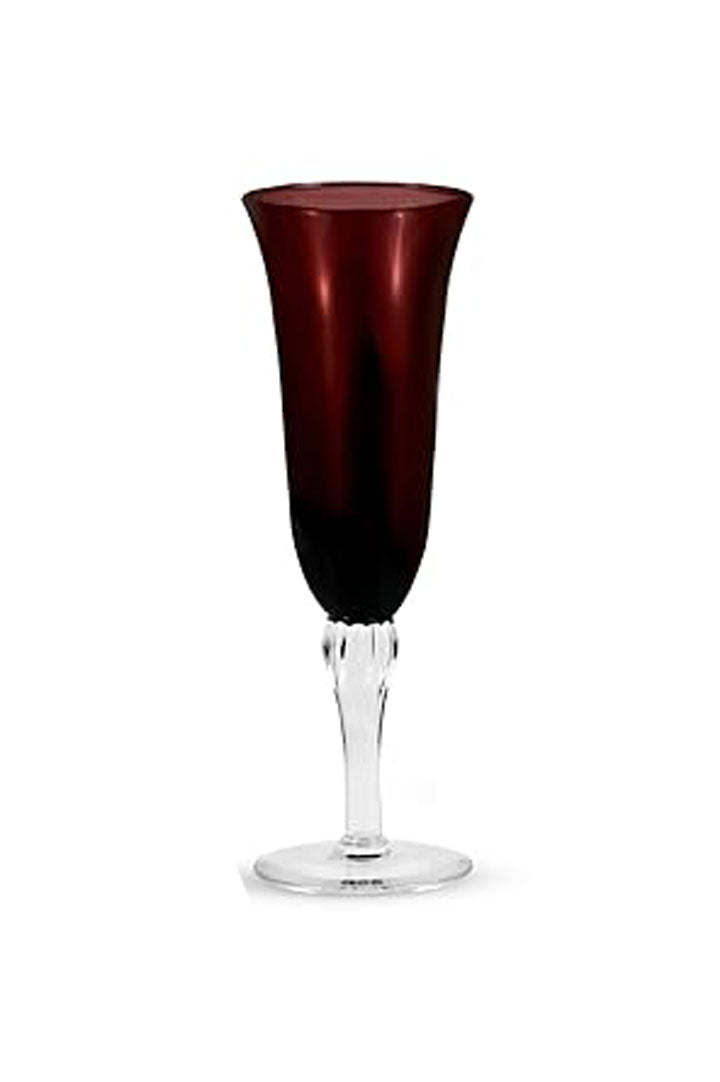 Purple champagne flutes (Set of 6)