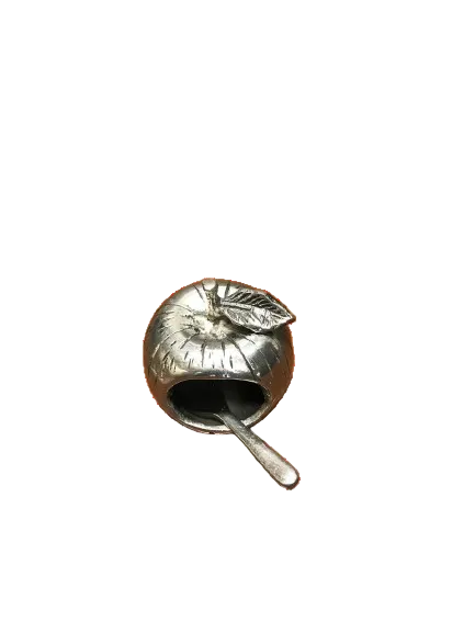 Handcrafted Apple Shape Honey/Sugar Pot with Spoon