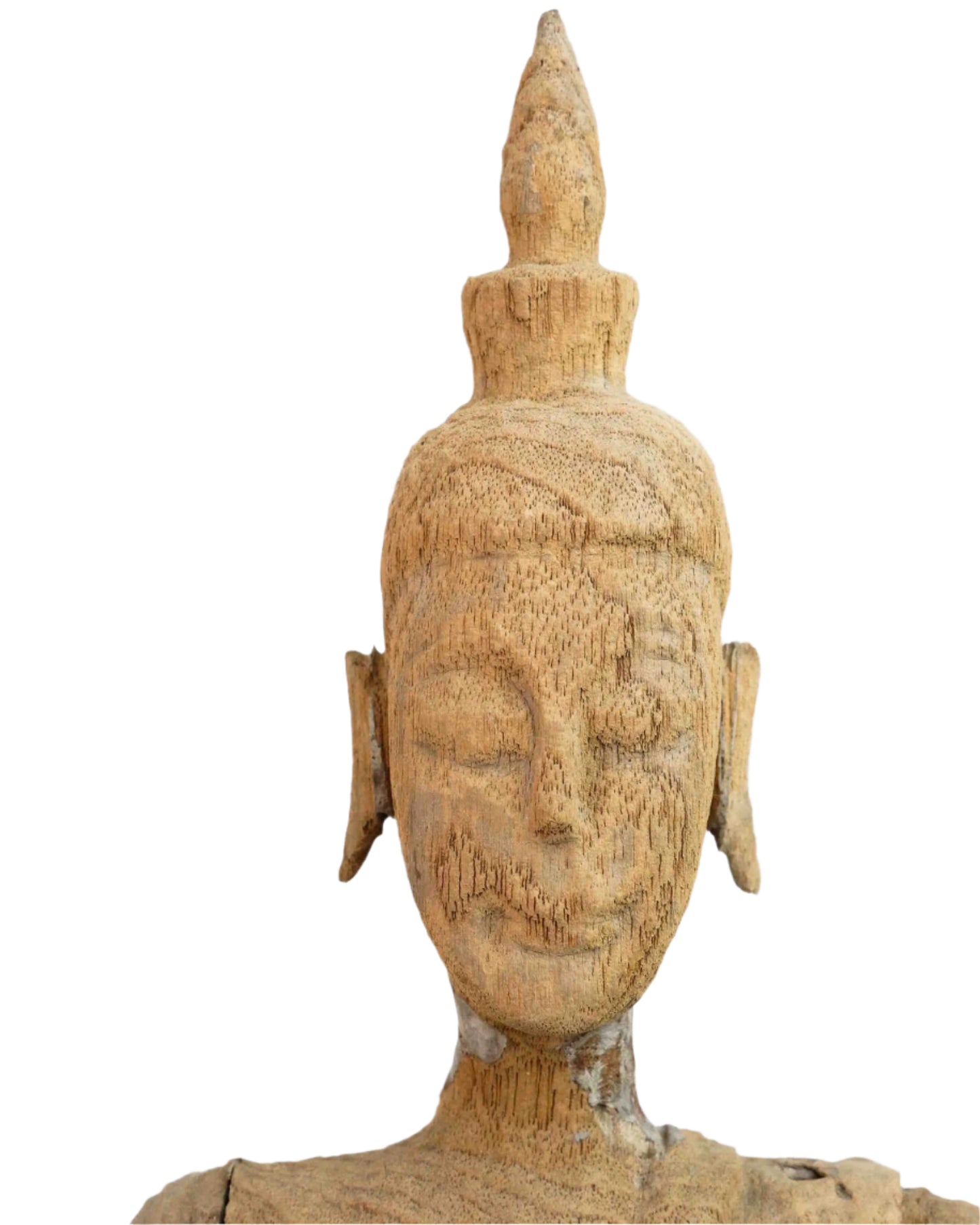 Handcrafted Vintage Buddha Statue with Pedestal