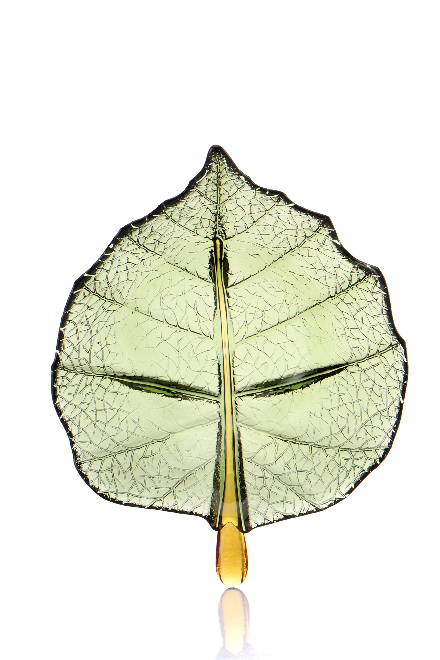 Nature inspired Small Green Leaf Plates - Set of 6