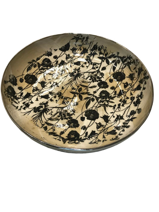 Ash grey serving bowl