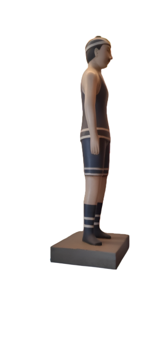 Vintage Swimming Boy Figurine