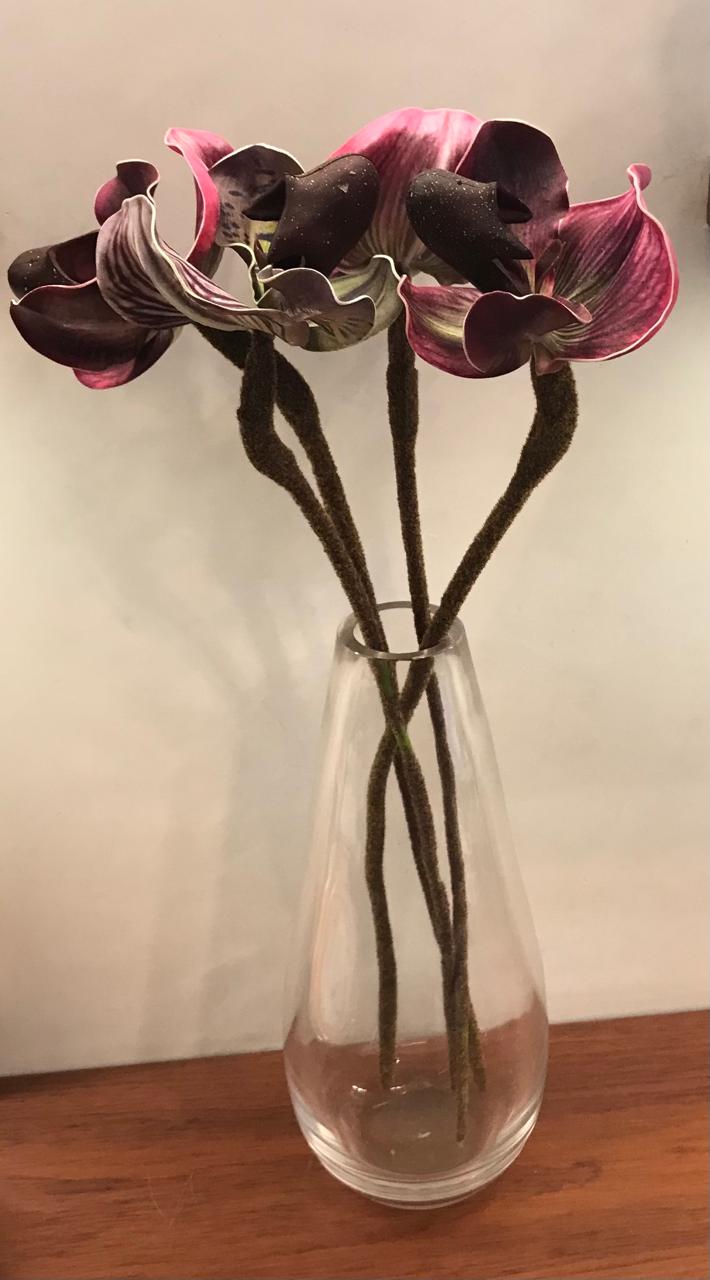 Handmade Clear Tear Shape Vase