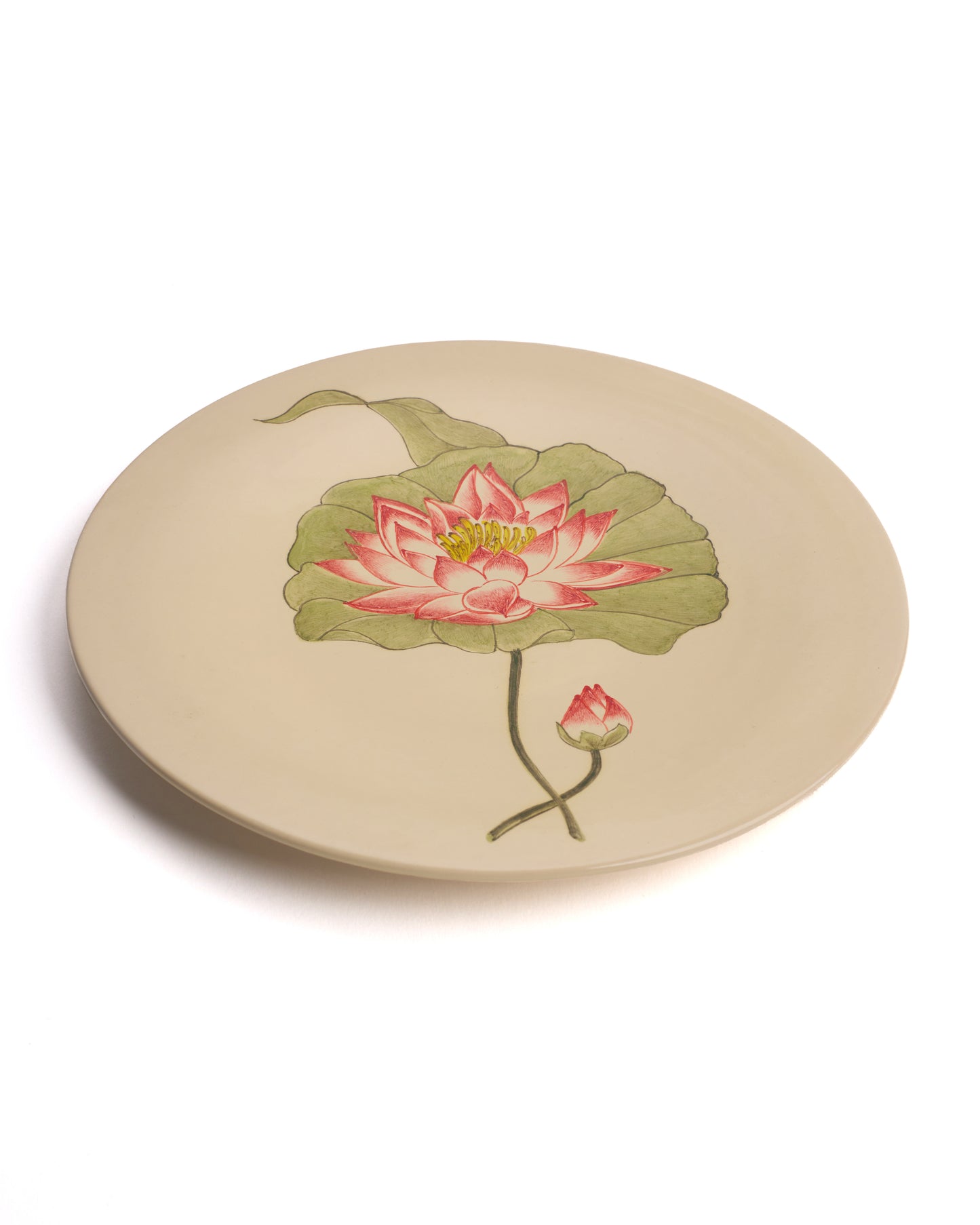 Lotus design quarter plates