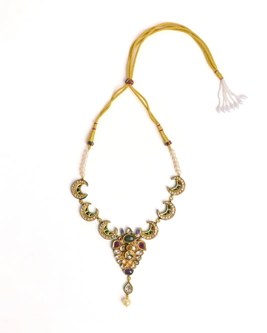 Cresent moon shaped necklace