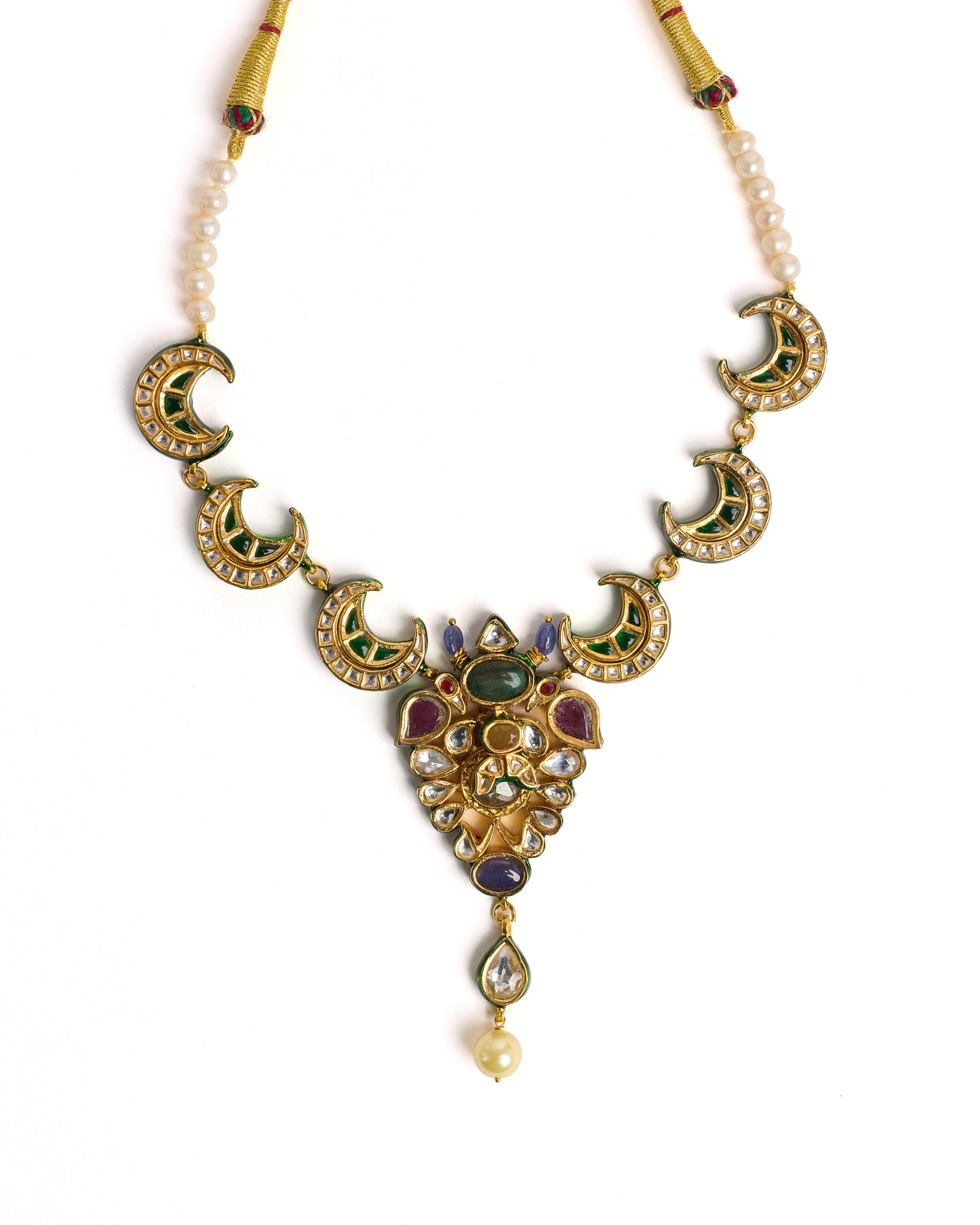 Cresent moon shaped necklace