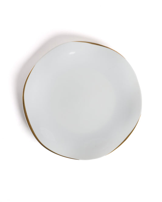 White moon charger plate