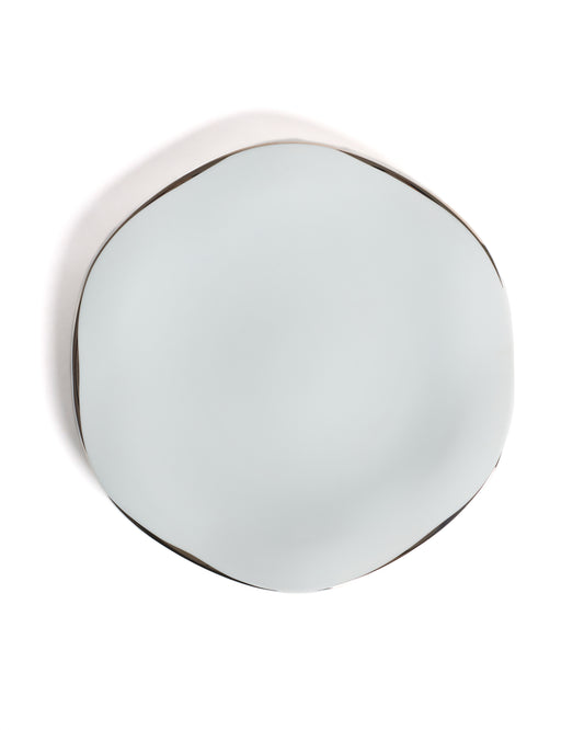 White moon dinner plate