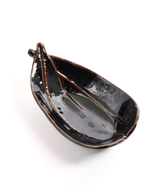 Boat shape leaf bowl (Set of 2)