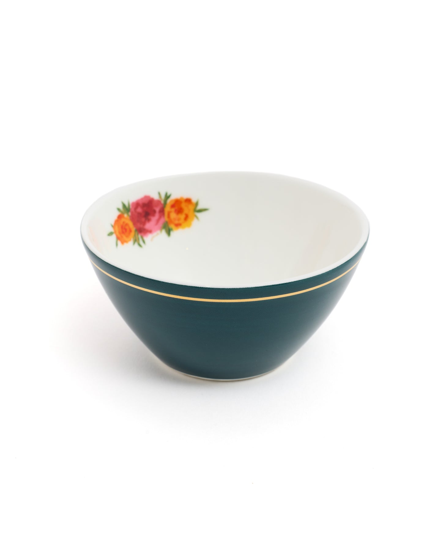 Elegant Flower Design Printed Bowl