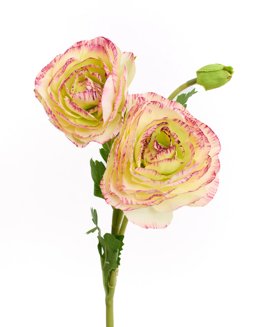 Artificial Variegated Ranunculus Flower