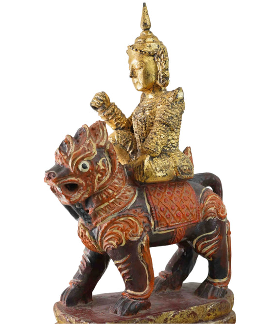 Thai Warrior Riding Mythhical Creature