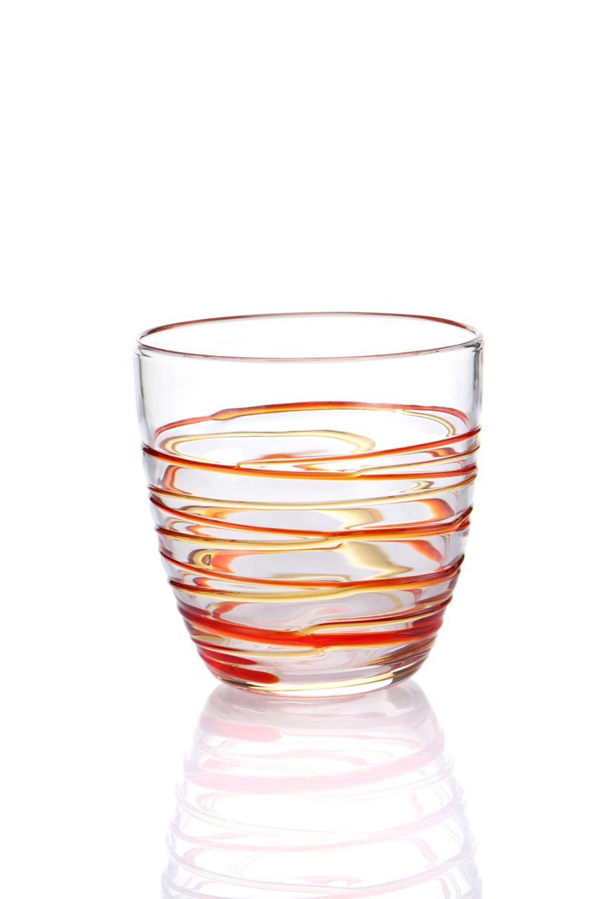 Atoll Tumbler - Amber/Orange (Set of 6)