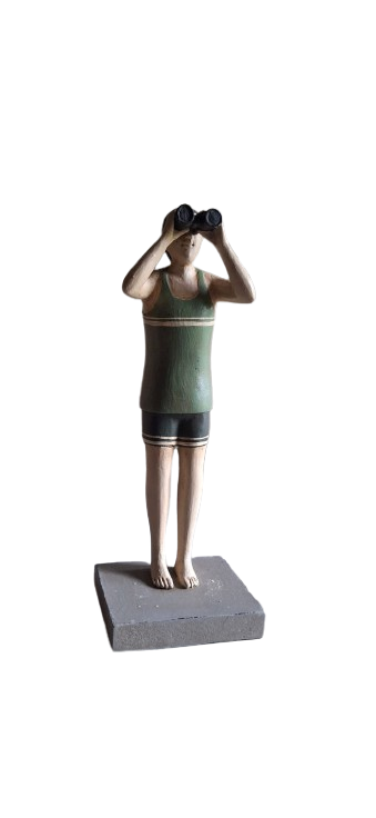 Vintage Male Swimmer with Binoculars Figurine
