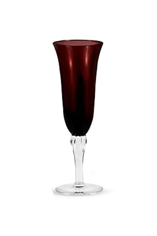 Purple champagne flutes (Set of 6)